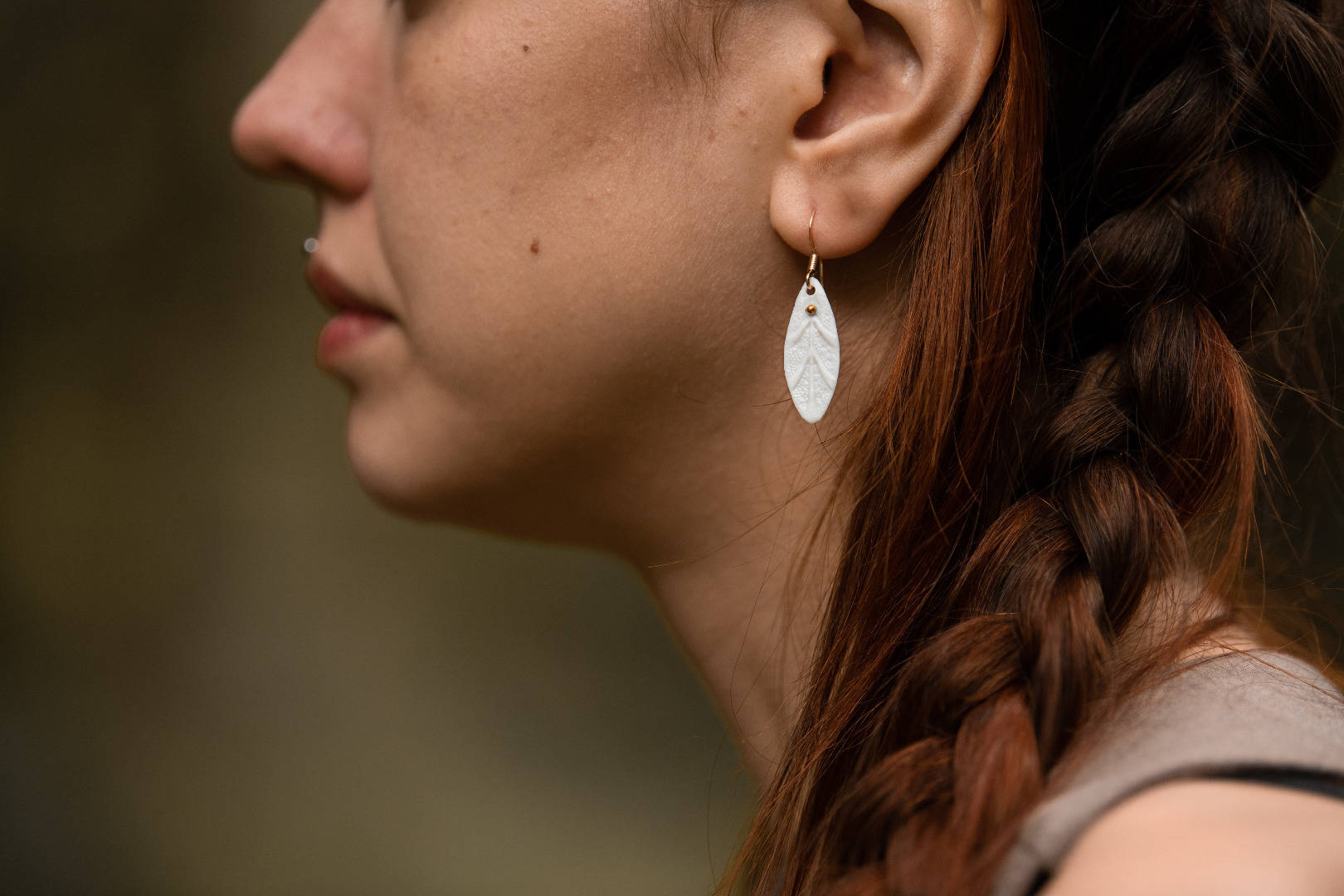 Boucles d'oreilles en porcelaine. Agathe Chateau - Porcelaine à Limoges